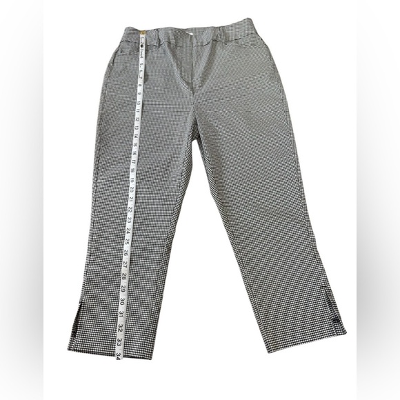 NWOT, Penningtons, Plus Size Ankle Pants, 14W, Black & White (Houndstooth) - Picture 6 of 9